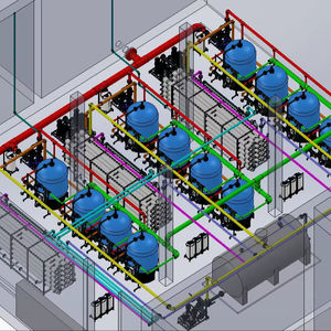 Système de traitement de l'eau par déionisation (DI) pour centrales électriques RO Lit mélangé |   AKTIFPAK - Product Image 1