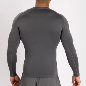 Alta calidad rendimiento personalizado MMA Rash Guard transpirable manga larga Anti-UV UPF50 suministro de fabricante Unisex a la venta - Product Image 2