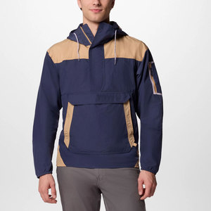 Chaqueta cortavientos para hombre de alta calidad, informal, cálida, hecha en fábrica, con cuello con capucha - Product Image 1