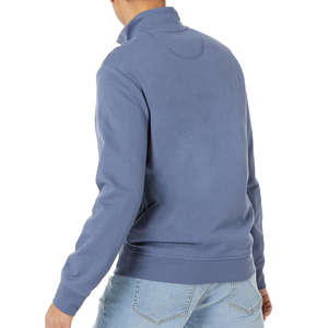 Nouveautés 2024, sweat-shirt à col montant pour homme, OEM, broderie, fermeture éclair 1/4, sweat-shirt en polaire, col montant, coton mélangé - Product Image 3