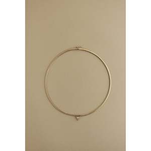 Collier vintage en forme de triangle avec diamants, bijou héritage - Product Image 1