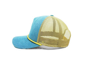 Snapback en maille velours côtelé avec logo brodé à 5 panneaux, mode vintage et élégante pour l'extérieur, vendeur fabriqué au Vietnam - Product Image 4