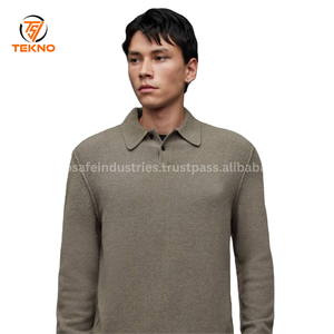 Camisetas de polo transpirables para hombre de punto de manga corta de algodón 2025 100% de fabricante superior con servicio OEM de logotipo personalizado - Product Image 2