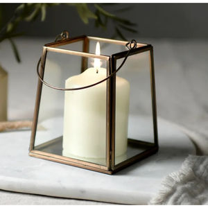 Fantastique lanterne décorative en acier inoxydable doré, porte-bougie en métal avec lanterne suspendue en verre pour la décoration de la maison, les mariages et les événements - Product Image 6