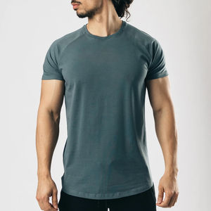 T-shirts décontractés pour hommes, best-sellers, manches courtes, polyester/coton, coupe ajustée, respirants, écologiques, légers, col rond - Product Image 1