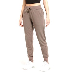 2025 hiver nouveau Design Fit Logo personnalisé pantalons de survêtement haute qualité pantalon de survêtement taille haute femmes pantalon 100% coton avec poches - Product Image 4
