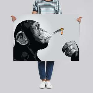 Steez <b>Poster</b> Monkey Joint Time Design Durable Paper Material for Wall Decor - Product Image 4