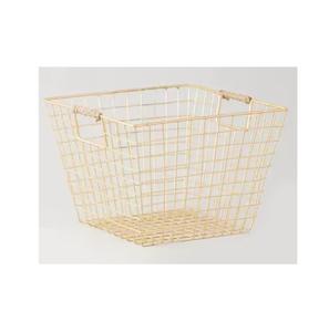 Tabletop Decorative Wire <b>Basket</b> Gold Color Handmade Classic Design <b>Storage</b> <b>Basket</b> Use for Home and Hotel Decor - Product Image 2
