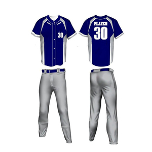 Wholesale <b>Custom</b> Sublimation Baseball <b>Softball</b> <b>Uniform</b> Sets Sportswear Breathable Quick Dry Anti-Bacterial UV Protection - Product Image 5