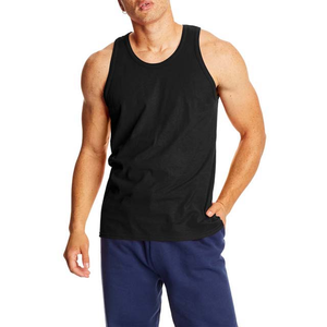 Camisetas sin mangas de Venta caliente último estilo de calle moda algodón correr ropa de entrenamiento poliéster algodón transpirable camisetas sin mangas para hombres - Product Image 1