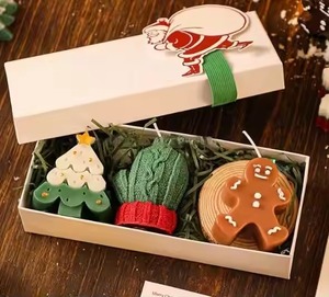 H.m.a เทียนงานฝีมือสำหรับประดับตกแต่งเทศกาลคริสต์มาสเป็นของขวัญสำหรับงานเลี้ยงฉลองวันหยุดของตกแต่งแสงไฟในฤดูหนาว - Product Image 1