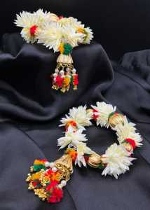 Mehndi Mayoon, bracelets artisanaux en perles artificielles écologiques pour femmes, ensembles de bracelets brodés, tailles et couleurs personnalisées disponibles - Product Image 3