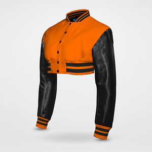 Precio al por mayor personalizado de las mujeres Varsity chaquetas de talla grande Letterman chaquetas con diseño para el invierno al por mayor - Product Image 1