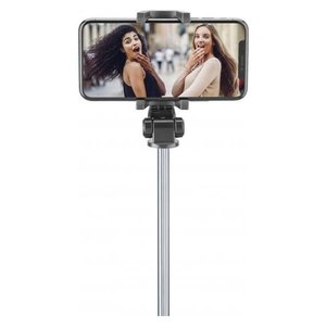Perche à selfie en alliage d'aluminium Bastone Freedom Black, trépied 1800 mm, capacité de charge 2-5 kg, rotation à 360 degrés, télescopique, flexible, télécommande, lumière - Product Image 2