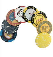 Étui personnalisé durable et écologique pour jetons de poker en céramique, design à compartiments intégrés, 39 mm x 3,5 mm, 10 g, marque HG, pour jeux de hasard