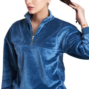 Lady's Winter <b>Velvet</b> Sweat Suit Stand Short Washed Techniques Solid 2-Piece <b>Jogger</b> Pants Velour Tracksuits Outfit Set <b>Women</b> 2026 - Product Image 6