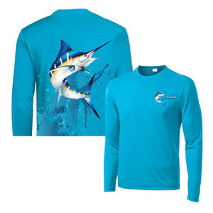 เสื้อตกปลาผ้าโพลีเอสเตอร์สำหรับผู้ชายแห้งเร็วป้องกันแสงแดดเสื้อผ้าตกปลาขนาดใหญ่พิเศษกันน้ำได้ตามต้องการ - Product Image 2