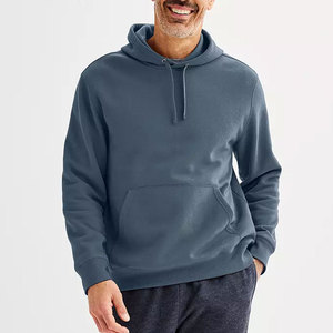 Pull à capuche en molleton unisexe avec logo personnalisé de luxe Automne Hiver Hauts décontractés solides pour hommes Sweats à capuche de style Hip Hop à la mode de qualité - Product Image 4