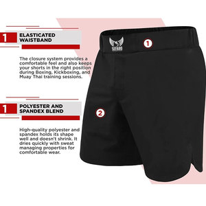 Jitsu กางเกงขาสั้น MMA แบบใหม่กางเกงขาสั้นทำจากกิโมโน - Product Image 2