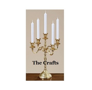 Candelabros de aluminio de color plateado, candelabros decorativos de tamaño y forma personalizados para uso en eventos de boda - Product Image 4