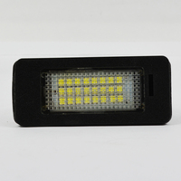 Éclairage automobile, éclairage extérieur automobile, OEM 63267165646 63267193293, 24 LED, 6000K blanc, sans erreur, éclairage de plaque d'immatriculation LED pour voiture