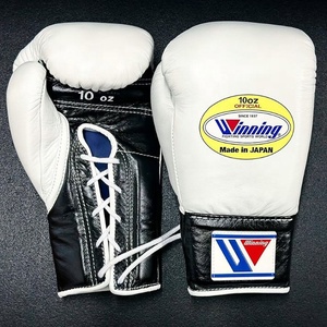 Équipement d'entraînement de kickboxing en cuir de vache véritable de haute qualité, gants de boxe Winning, gants de combat pour arts martiaux - Product Image 3