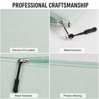 Pochette Ignifuge pour Documents, Portefeuilles Femme, Pochette de Voyage Tendance pour Dames, Organisateur pour Argent, Passeport, Trousse de Maquillage Étanche