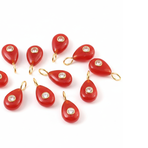 Colgante de piedras preciosas de pera cornalina Natural, colgante de Plata de Ley 925 con incrustaciones de joyería fina para mujer, precio al por mayor a granel - Product Image 3