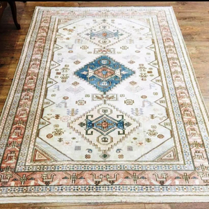 พรมขนแกะสีเทาครีมแอบสแตรก8x11ทำด้วยมือสไตล์เปอร์เซียขั้นต่ำ1ชิ้นสำหรับห้องนั่งเล่นราคาโรงงาน - Product Image 2