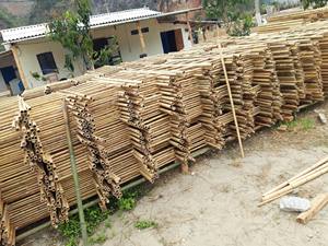 Toallero de escalera de bambú decorativo único para colgar ropa en el baño, dormitorio hecho en Vietnam - Product Image 5