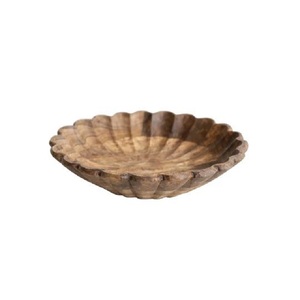 ชามเสิร์ฟไม้อะคาเซียหรูหราขนาดใหญ่ดีไซน์ไม้ธรรมชาติสำหรับเสิร์ฟอาหารและให้ความบันเทิงแก่แขก - Product Image 6