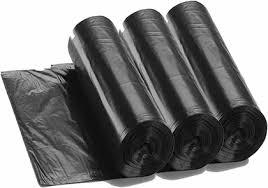 Vente en gros de sacs à ordures PE biodégradables avec logo imprimé personnalisé rouleau de sac poubelle noir pour la maison - Product Image 5