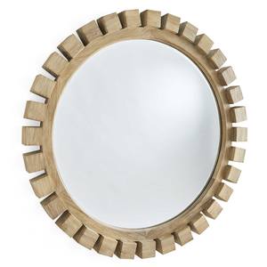Decorative Design <b>Wooden</b> Wall <b>Mirror</b> <b>Round</b> Shape Wall Decor <b>Mirror</b> Hot Sale Wall <b>Mirror</b> Hallway Bed Room & Hotel - Product Image 2