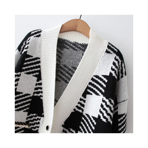 KATBROS INDUSTRY New Arrival High Quality Material Women V-neck <b>Cardigan</b> <b>Sweaters</b> Warm Autumn Stylish Customized Colors Size - Product Image 4