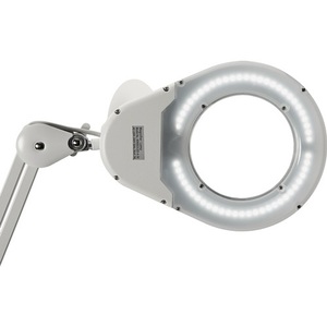LED White Stand Magnifying Lamp with Glass Lens & Round Head 127 (5?) with Cover - Product Image 4
