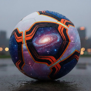 Ballon de football thermocollé et cousu à la machine, 12 panneaux, haute qualité, dernières conceptions, taille 5, vessie en caoutchouc pliable, sac en filet - Product Image 5