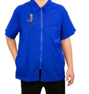 Chaqueta de corte de peluquero negro, personalizada, prémium, para el cuidado de mascotas - Product Image 1