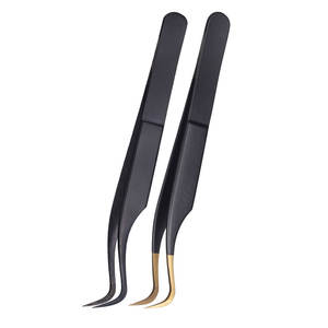 Juego de 2 Pinzas Curvas de Acero Inoxidable Negro, Fuente de Alimentación Manual, Instrumento de Clase I, Reutilizable, Esterilización a Alta Temperatura, 12 cm - Product Image 3