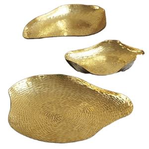 Assiette à feuilles en laiton de la meilleure qualité et ustensiles de cuisine et restaurants et utilisation à la main et forme ronde avec couvercle et poli sans danger pour l'eau - Product Image 1