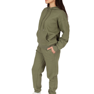 Survêtement pour femmes Gym Activewear Set Logo personnalisé impression Baggy 2 pièces pantalon ensemble survêtement vente en gros femmes survêtements - Product Image 4