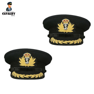 Color negro Mejor calidad Último nuevo estilo Producto personalizado Hombres Oficial Pico Gorras Por CAVALRY SKT COMPANY - Product Image 3