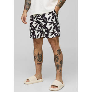 Pantalones cortos deportivos de verano para hombre, nuevo estilo, informal, transpirable, malla de gimnasio, entrenamiento, servicio OEM con estampado Digital de patrón sólido - Product Image 4