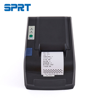 Impresora Térmica de Recibos Negra de 70 mm/s, Impresora de Facturas POS con Ethernet y USB, Modelo 58IV con Papel Térmico