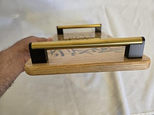 Bandeja de madera hecha a mano con caligrafía árabe, Perfecta para servir dátiles, dulces y exhibición de Ramadán DE LA India - Product Image 6