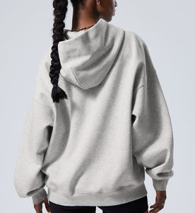 Sweat-shirt à capuche long pour femme de haute qualité COI, dernier modèle, surdimensionné, avec poche kangourou, logo personnalisé - Product Image 2