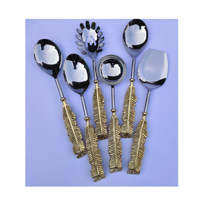 Cuchara de cucharón de latón de la mejor calidad Cuchara de cocina Artesanías Material de latón Diseñador Cuchara de cocina de aspecto elegante - Product Image 6