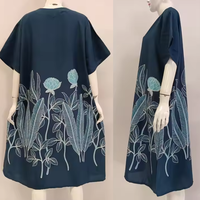 Vestido Largo Asimétrico de Rayón para Mujer, Estilo Formal/Sereno, Simple, Cómodo, Transpirable, para Uso Diario