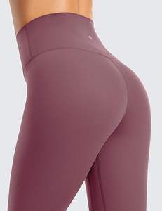 Mallas de yoga transpirables de secado rápido personalizadas, mallas deportivas de compresión para correr para mujer, mallas de yoga sin costuras de moda de cintura alta - Product Image 6