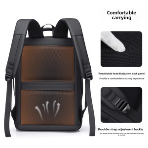New Arrival Custom logo Men's Stylish Casual <b>Roll</b>-<b>top</b> Travel Laptop <b>Backpack</b> Simple Outdoor <b>Waterproof</b> laptop bags for sale - Product Image 2