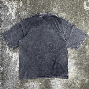 เสื้อปักลายตัวอักษรวินเทจสำหรับผู้ชายเสื้อฮิปฮอปแอซิดแบบปกติสำหรับล้างหน้าจอให้แห้งเร็ว - Product Image 6